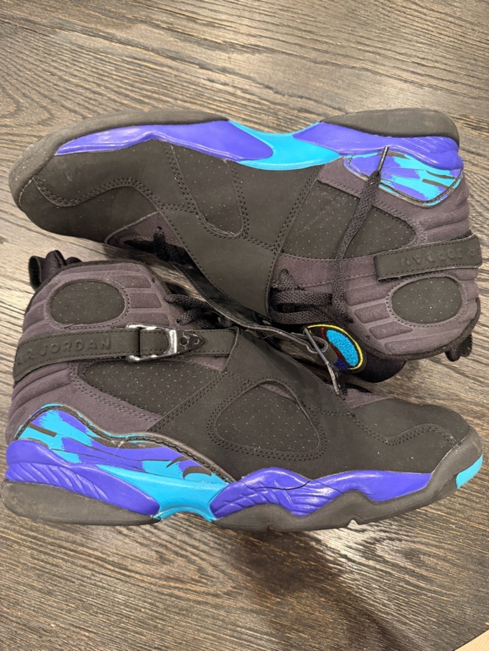 Nike Air Jordan 8 Retro GS 'Aqua' 2007 - size 13 VINTAGE